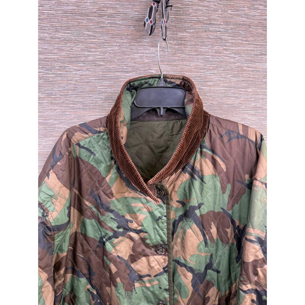 Polo Ralph Lauren Mens Jacket Green Size 3XB Reversible Quilted Camo Barn - Picture 11 of 16